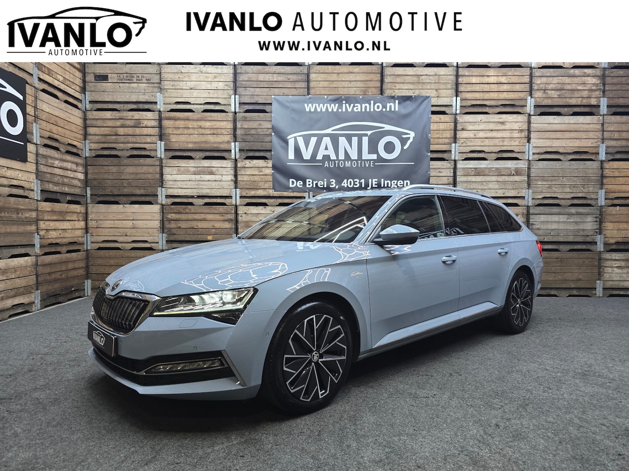 Skoda Superb Combi - 1.4 TSI iV Sportline Business PHEV L&K Pano Leder 360 Navi Clima Trekhaak 18"LM - AutoWereld.nl