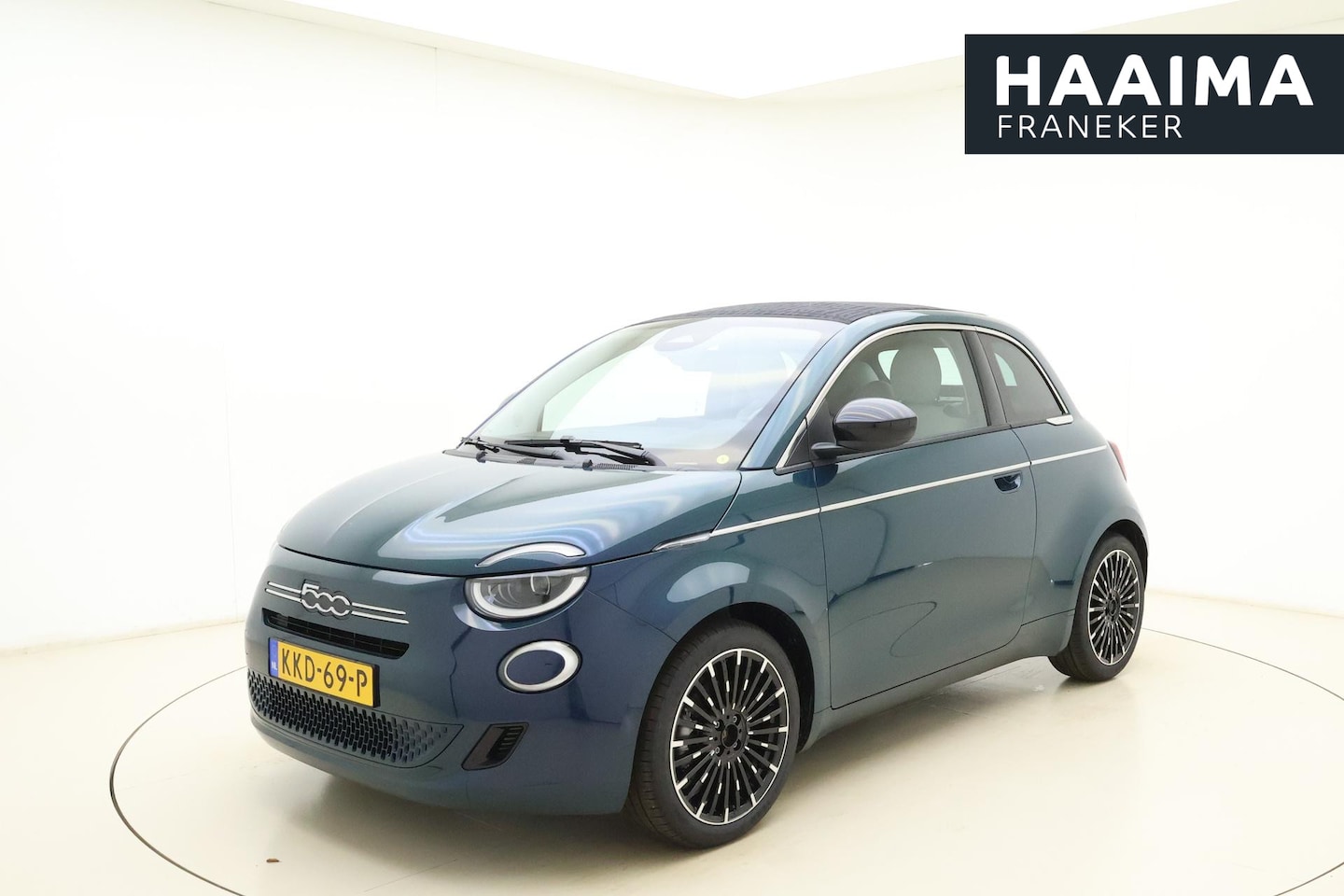 Fiat 500 - 1.0 Hybrid La Prima | Cabrio | Lederen bekleding | Keyless | Camera | Cruise control | Lic - AutoWereld.nl