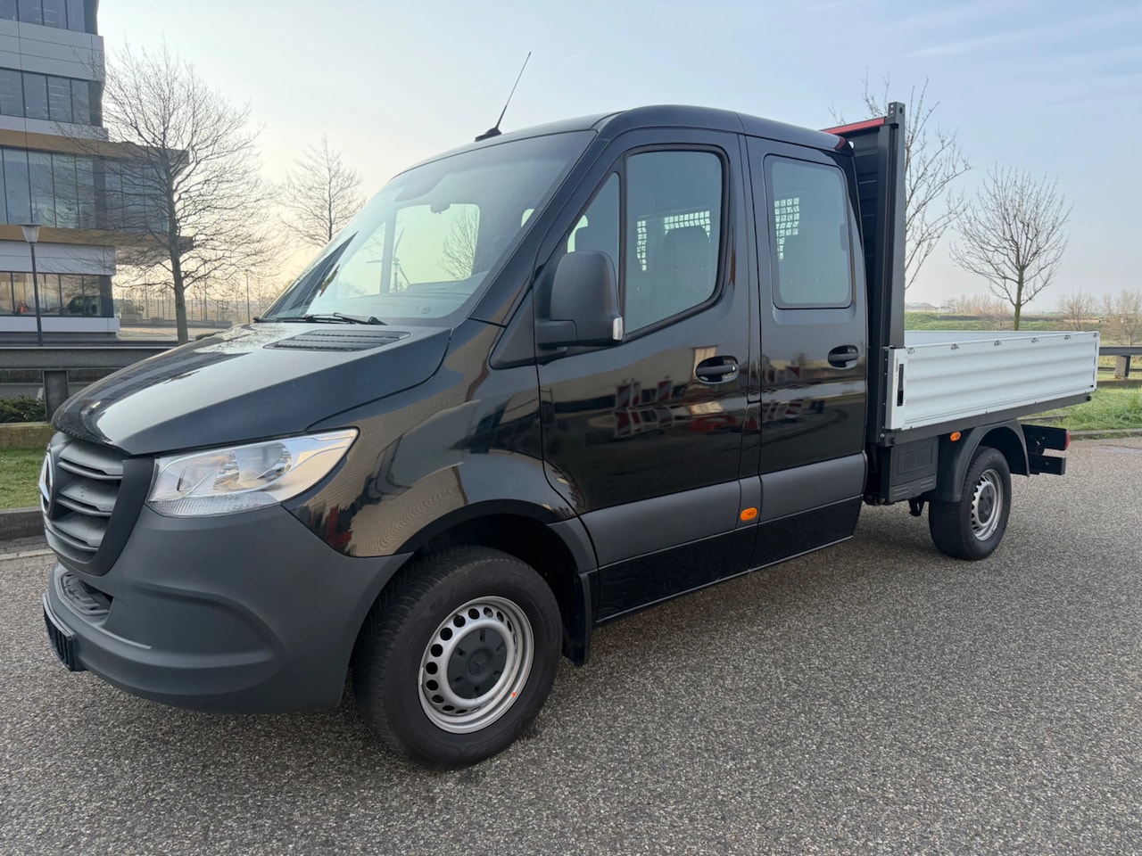 Mercedes-Benz Sprinter - 317CDI Dubbelcabine Openlaadbak Airco 3500KG Trekhaak EURO 6 25000KM - AutoWereld.nl