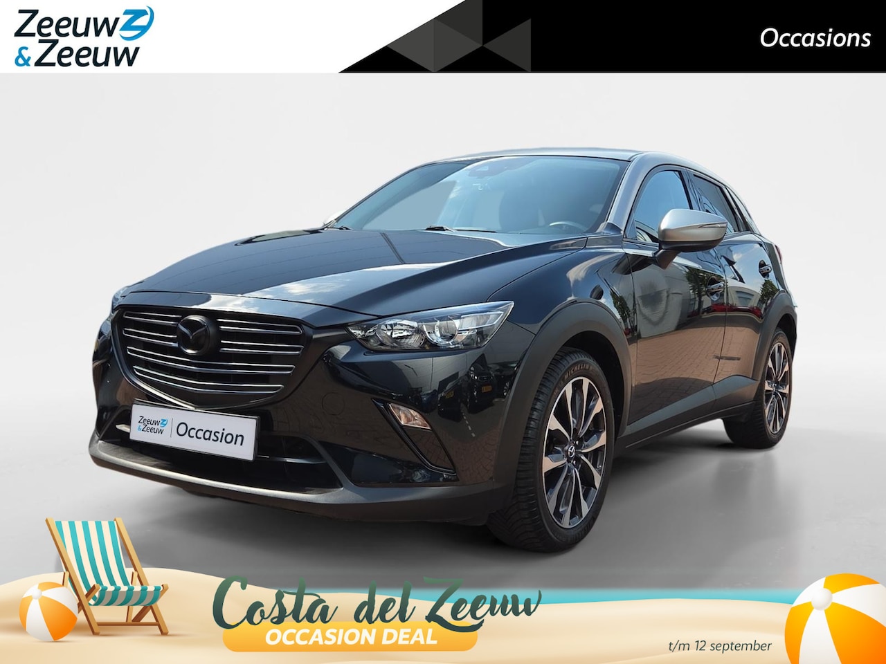 Mazda CX-3 - 2.0 SkyActiv-G 121 Sportive | Trekhaak | Achteruitrijcamera + Dashcam voor en achter | Nav - AutoWereld.nl