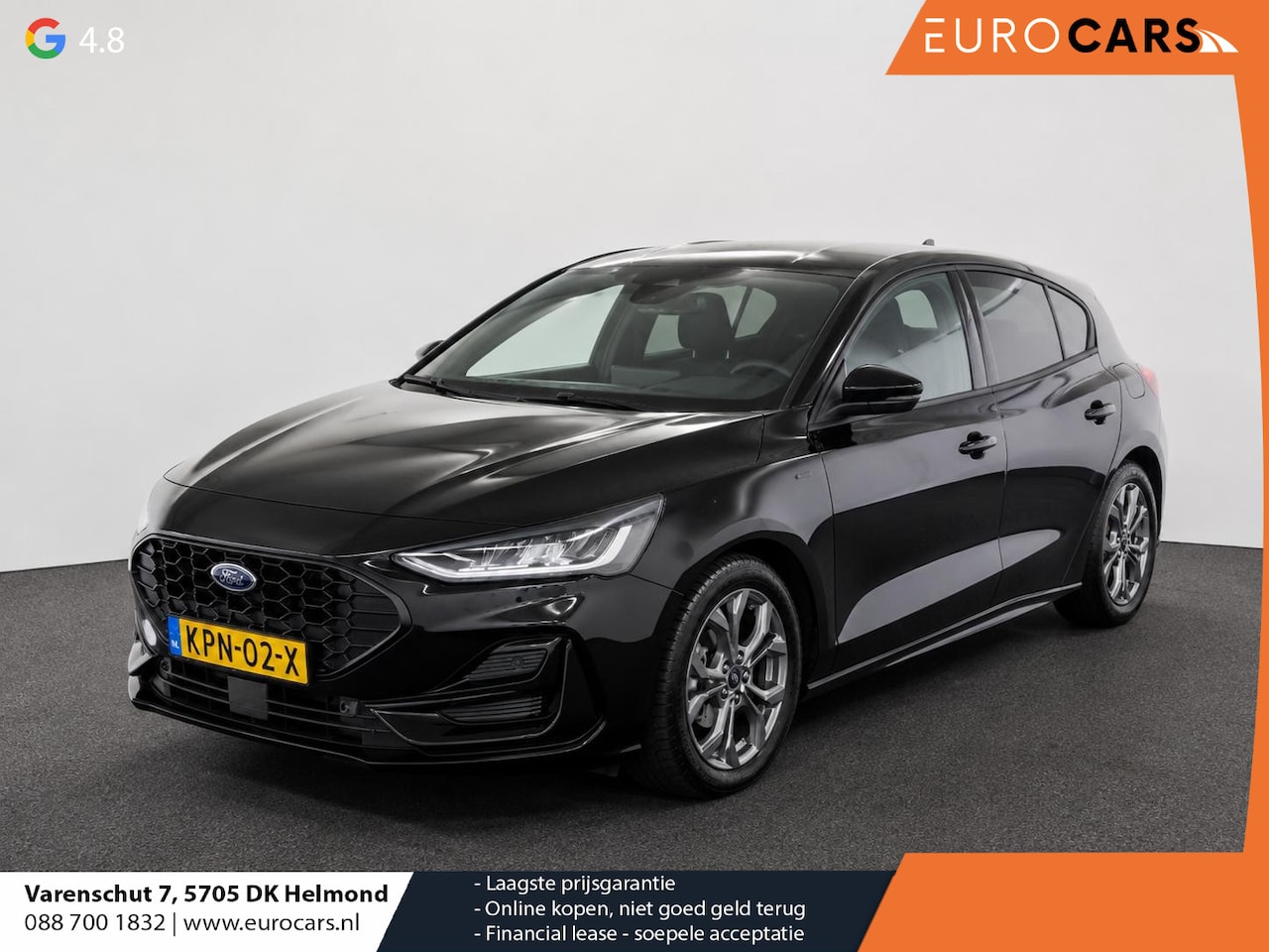 Ford Focus - 1.0 EcoBoost Hybrid 155pk Automaat ST Line Navigatie Cruise Control Parkeer sensoren Licht - AutoWereld.nl