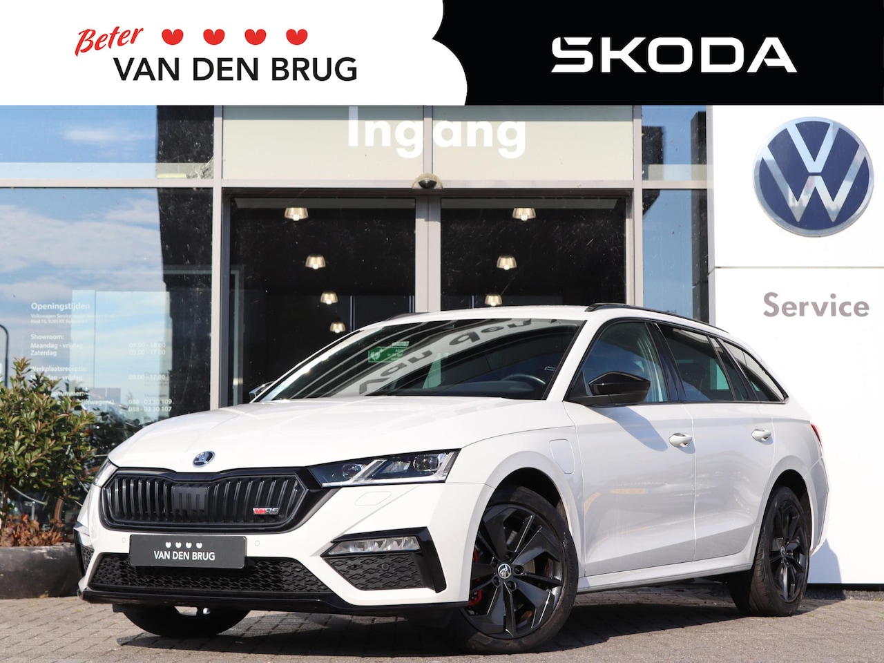 Skoda Octavia Combi - 1.4 TSI RS 245 pk DSG iV PHEV Business | Navigatie via SmartLink | Led Matrix | Cruise Con - AutoWereld.nl