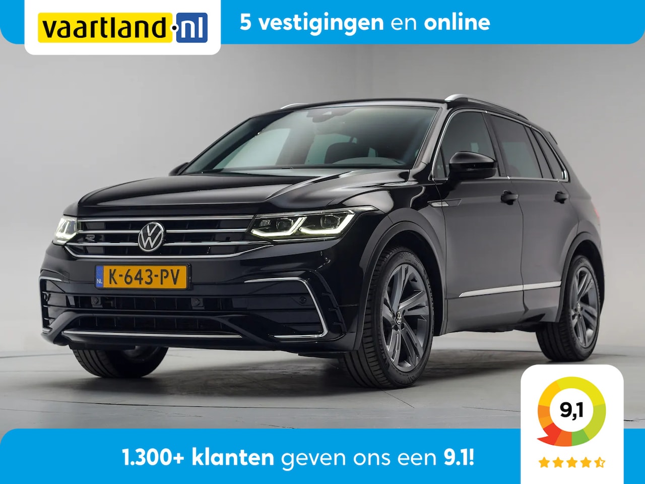 Volkswagen Tiguan - 1.5 TSI R-Line Business+ Aut. [ Adapt.cruise Navi Virtual ] - AutoWereld.nl