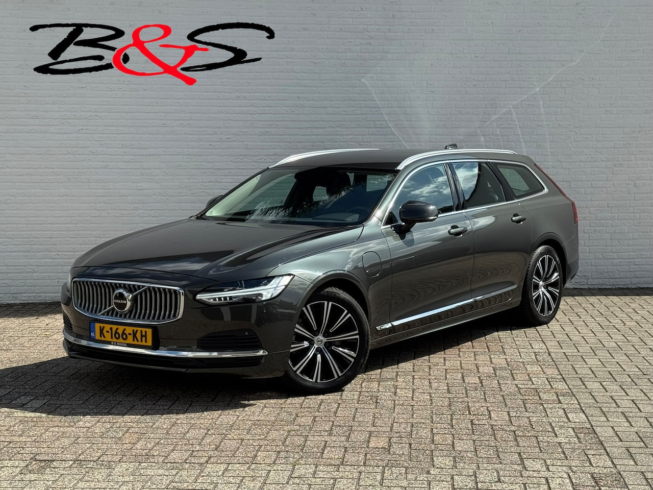 Volvo V90 - 2.0 T6 PHEV AWD SOH85% Automaat Adaptive cruise Climate Stuur-stoelverwarming Leer Apple / - AutoWereld.nl