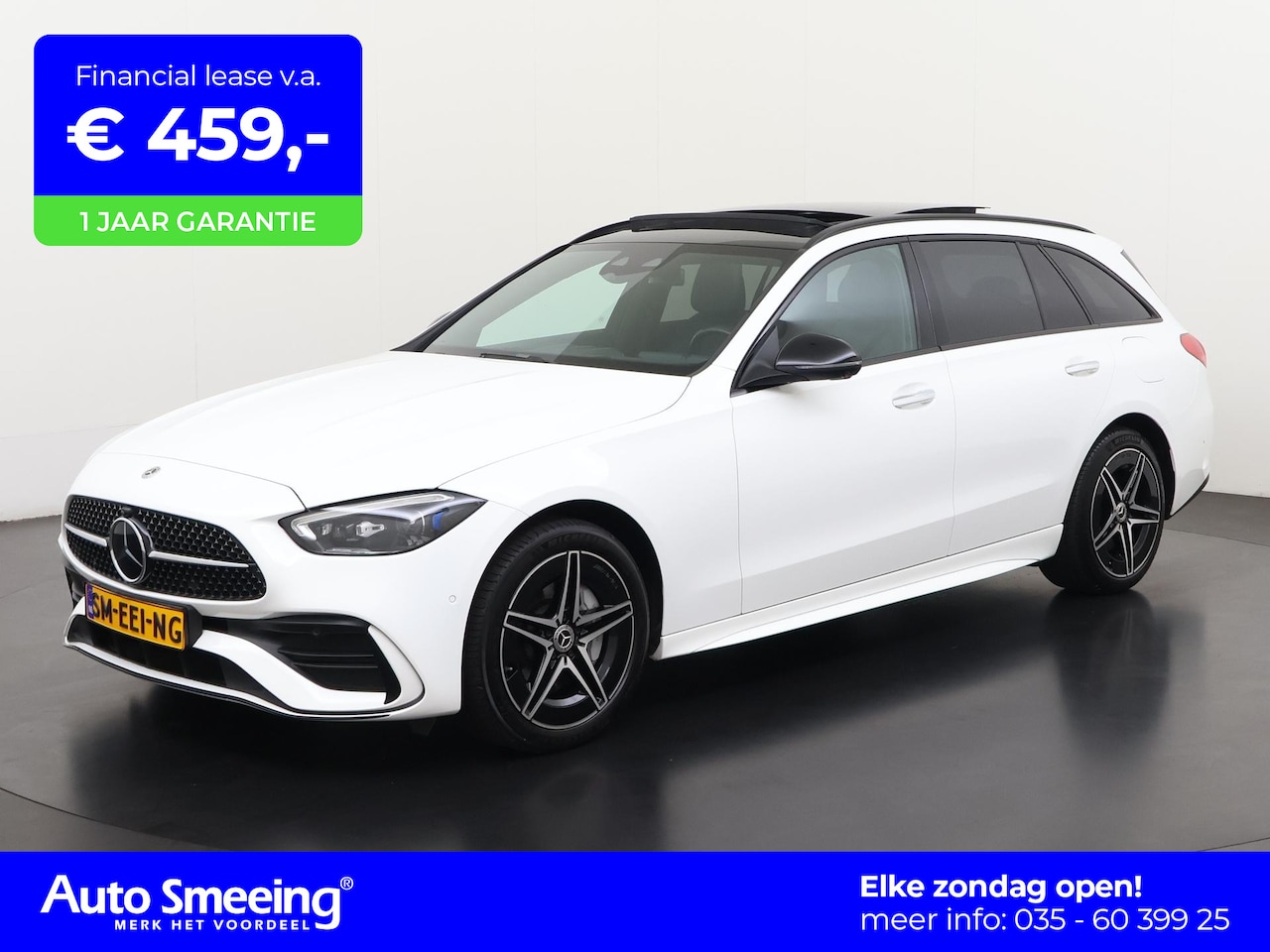 Mercedes-Benz C-klasse Estate - 300e AMG Night | Panoramadak | Trekhaak | Distronic Plus | Zondag Open! - AutoWereld.nl