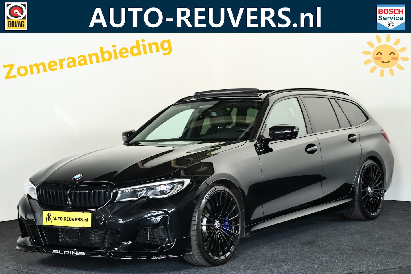 BMW Alpina - B3 Touring No 155 Navi / Leder / Pano / HUD / Carplay / LED / Trekhaak / 463 pk - AutoWereld.nl