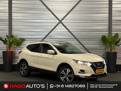 Nissan Qashqai - 1.2 N-Connecta 2E-EIG/NAVI/PANO/LED/CLIMATE/360C/VDOH/KEYLESS/TREKHAAK/PARELMOER-WIT/12-MA