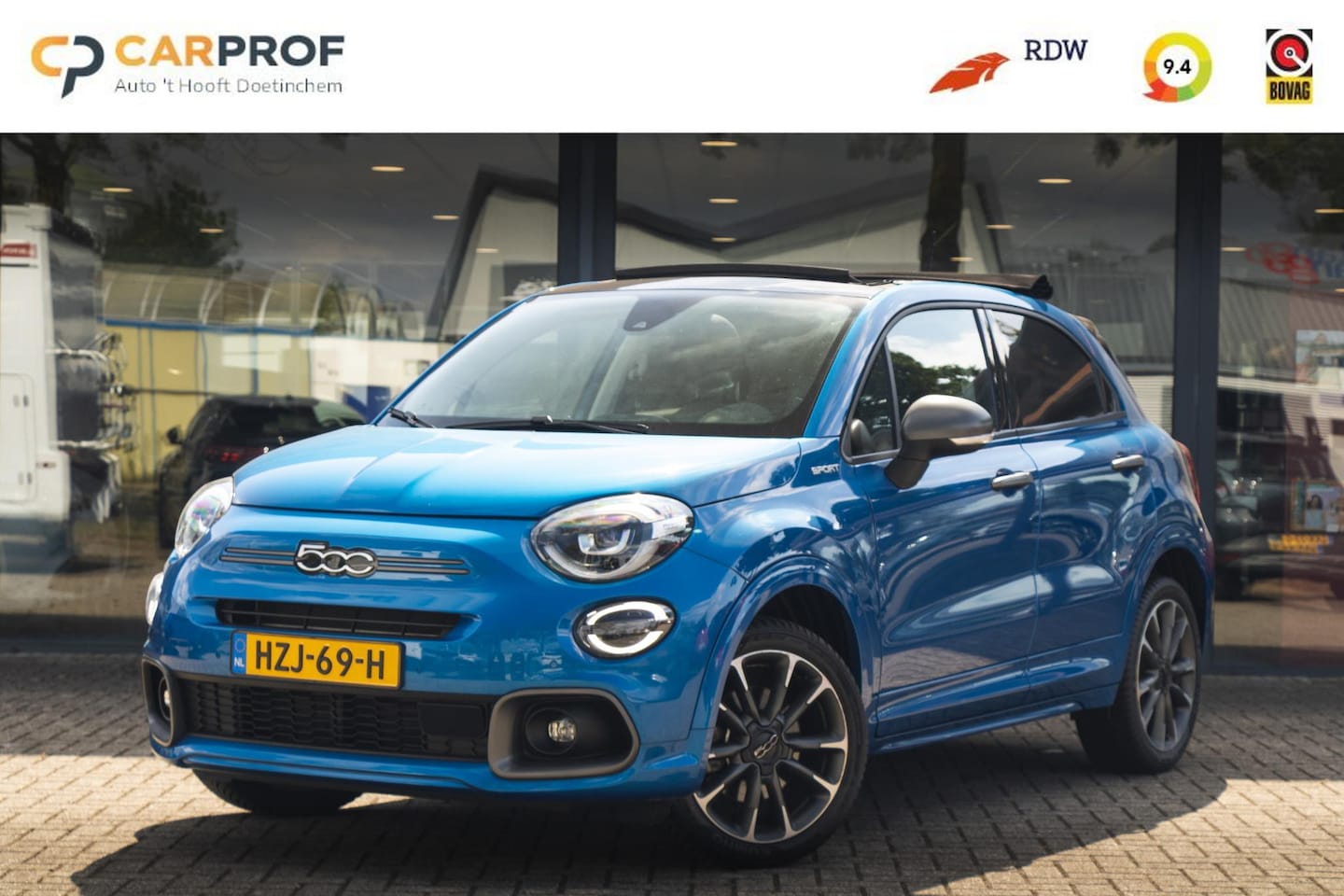 Fiat 500 X - 1.5 Hybrid Sport Cabrio CarPlay | ACC | Stoelverwarming - AutoWereld.nl