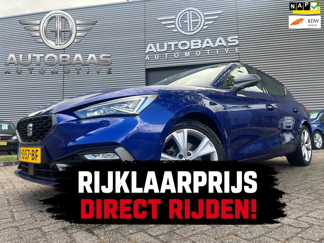 SEAT Leon - 1.0 TSI FR Edition **NW APK 07-2028** NL-AUTO+NAP+1EIG+FULL LED+NAVI+1/2 LEDER+VIRTUAL COC - AutoWereld.nl
