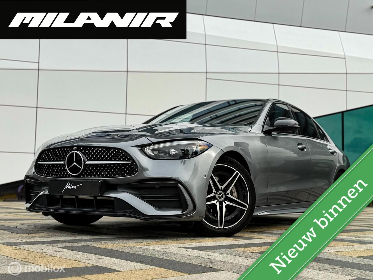 Mercedes-Benz C-klasse - 300 AMG Line |Pano|Burmester|ACC|360|VOL - AutoWereld.nl