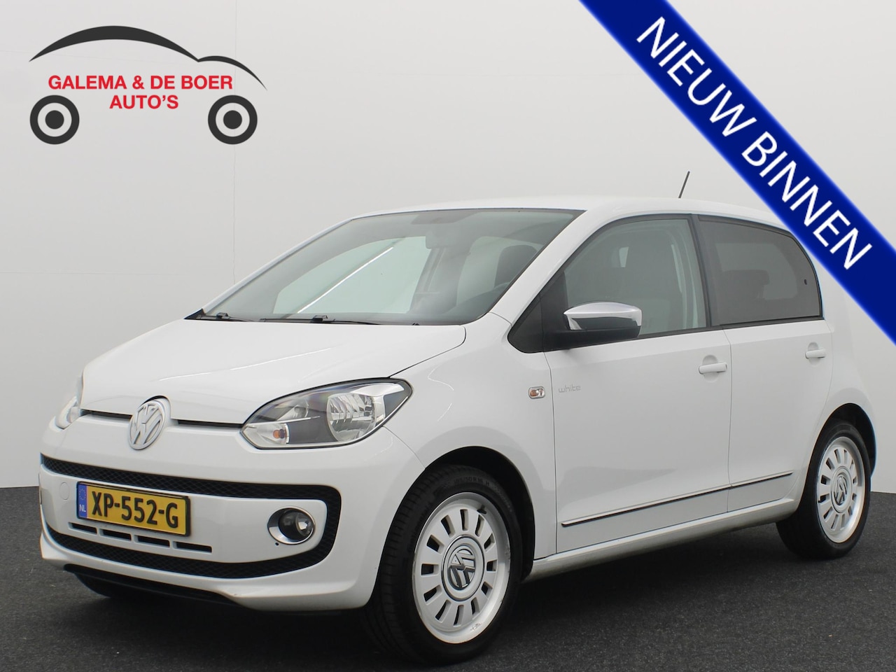Volkswagen Up! - 1.0 high up! BlueMotion WHITE UP! / NAVI / AIRCO / BLUETOOTH / ELEK RAMEN - AutoWereld.nl