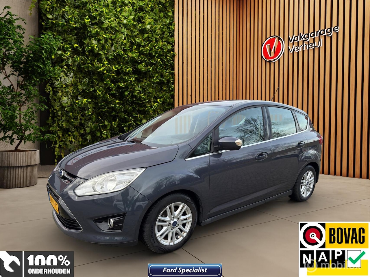 Ford C-Max - 1.0 Titanium 125Pk ✅Clima ✅Cruise ✅Boekjes ✅Nap - AutoWereld.nl