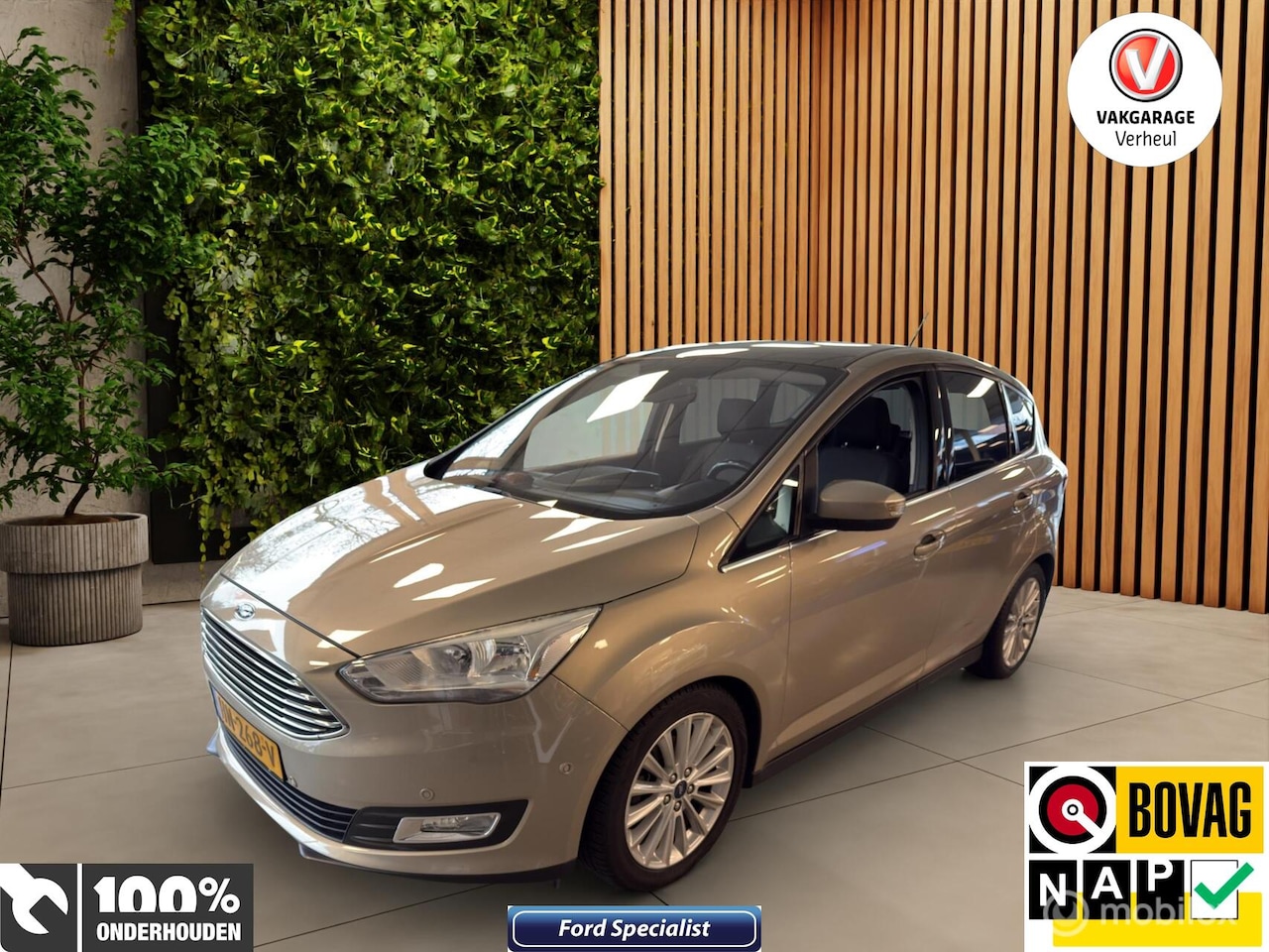 Ford C-Max - 1.0 Titanium 125Pk ✅Apple ✅Boekjes ✅Panodak ✅Nap - AutoWereld.nl