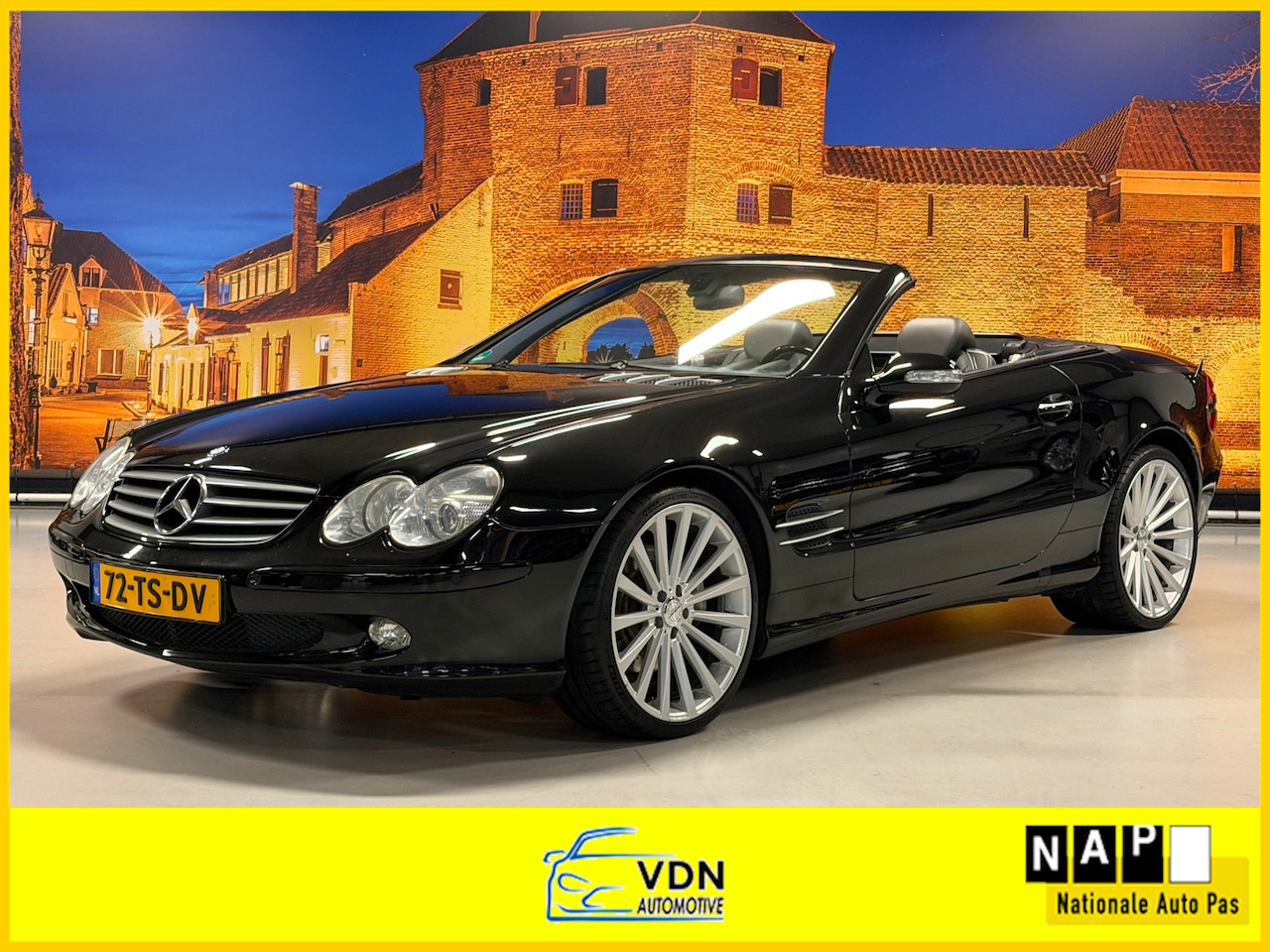 Mercedes-Benz SL-klasse Cabrio - 500 Automaat Leer Xenon Carplay PDC - AutoWereld.nl