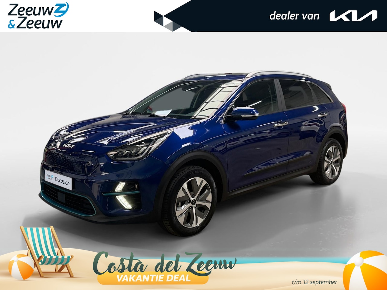 Kia e-Niro - DynamicPlusLine 64 kWh 100% SOH | Dealer onderhouden | Navigatie | Stoel + stuurverwarming - AutoWereld.nl