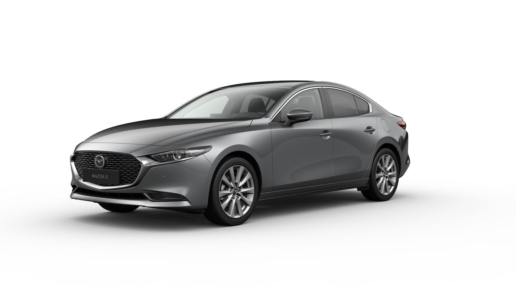 Mazda 3 - 2.5 e-SkyActiv-G M Hybrid 140 Exc-line Bns Edition / Machine Grey / Automaat - AutoWereld.nl