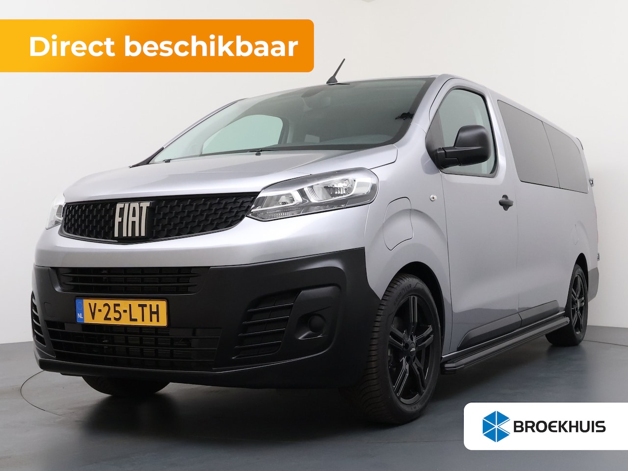 Fiat E-Scudo - L3H1 50kWh DUBBELE CABINE BLACK EDITION | Achterdeuren met ruiten | Airco | Metaalkleur - AutoWereld.nl