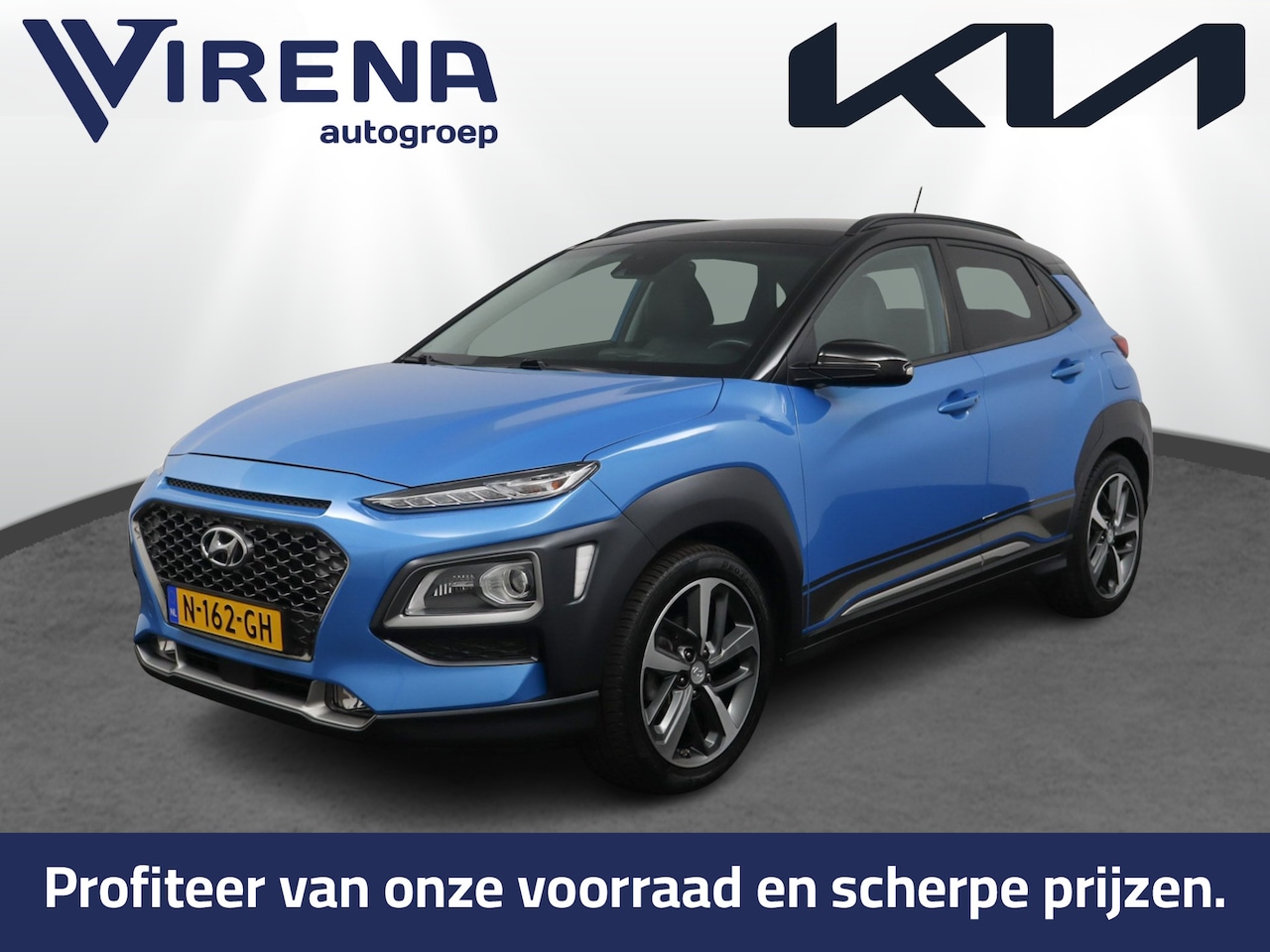 Hyundai Kona - 1.0T Premium - Elektrische Stoelen - Trekhaak - Stoelverwarming - Achteruitrijcamera - Cli - AutoWereld.nl