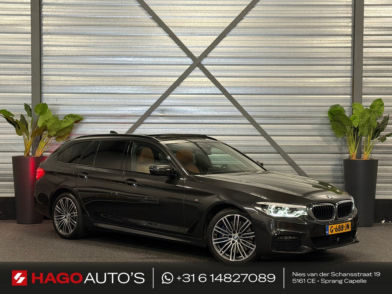 BMW 5-serie Touring - 540i xDrive High Executive M-Pakket LED/PANO/NAVI/ACC/LEDER/ADAPTIVE/TREKHAAK/STOELVERW+KO - AutoWereld.nl