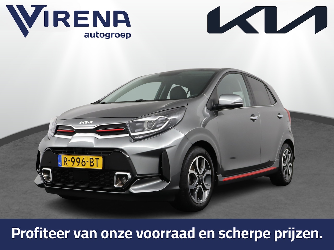 Kia Picanto - 1.0 DPi GT-Line - Fietsendragerhaak - Climate Control - Apple Carplay / Android Auto - Led - AutoWereld.nl