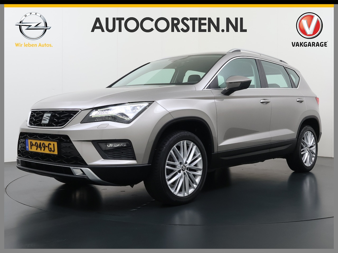 SEAT Ateca - 1.4TSI 150PK Xcellence Leder Stoelverwarming Navi Camera Apple Carplay Android Auto Ecc Cr - AutoWereld.nl