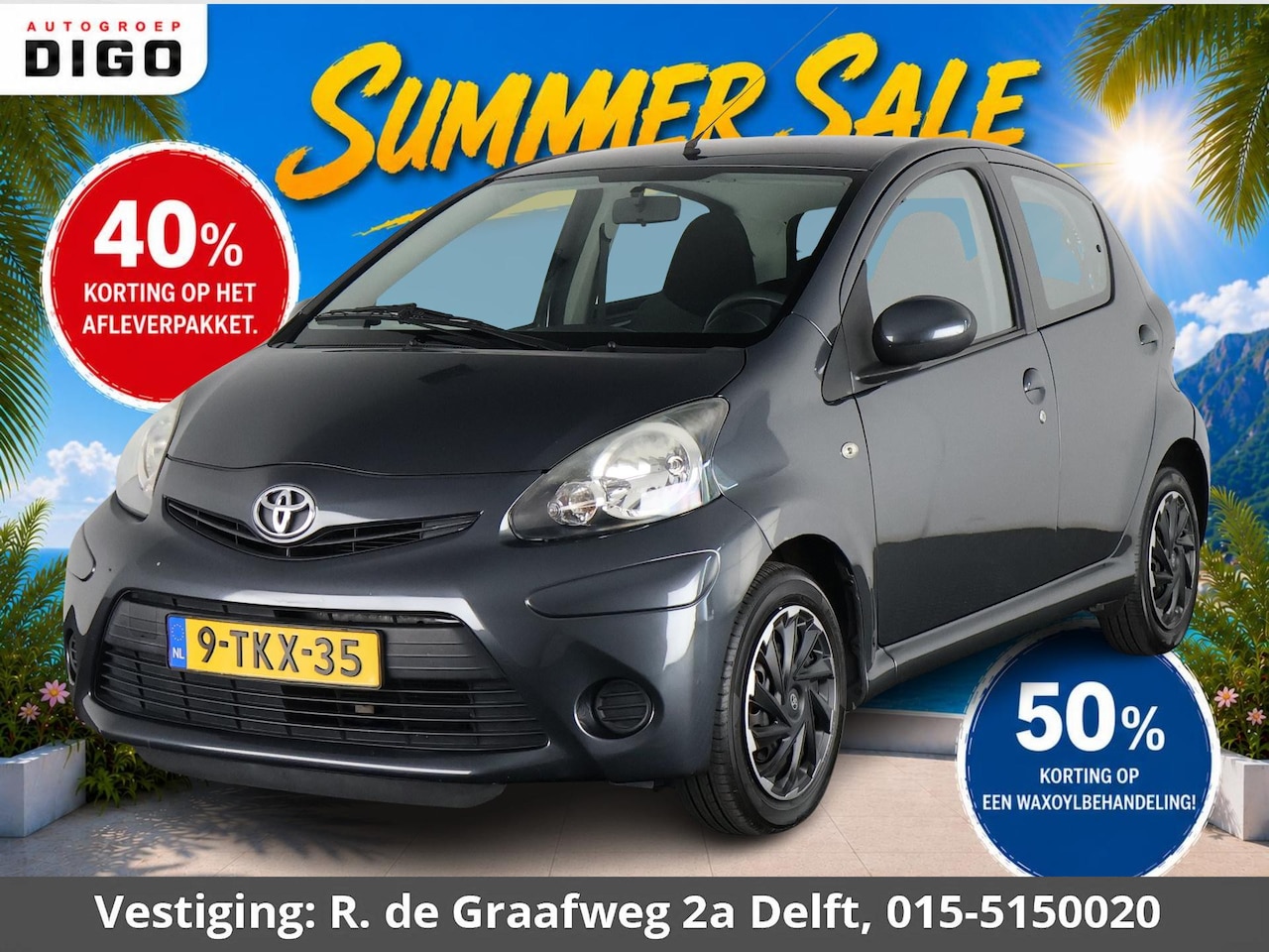 Toyota Aygo - 1.0 VVT-i Comfort | Airco | Bluetooth | Elektrische ramen | Centrale vergrendeling | - AutoWereld.nl