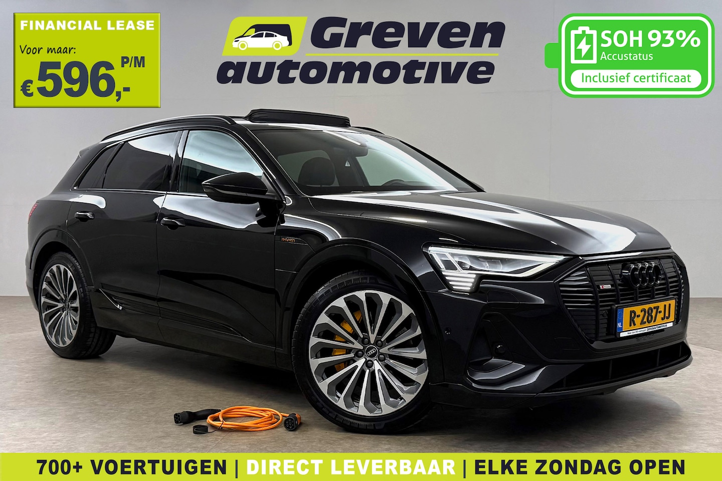 Audi e-tron - 55 Quattro S-line 95 kWh Black optic | Snelladen | SOH 93% | Pano | Virtual | Camera | Mem - AutoWereld.nl
