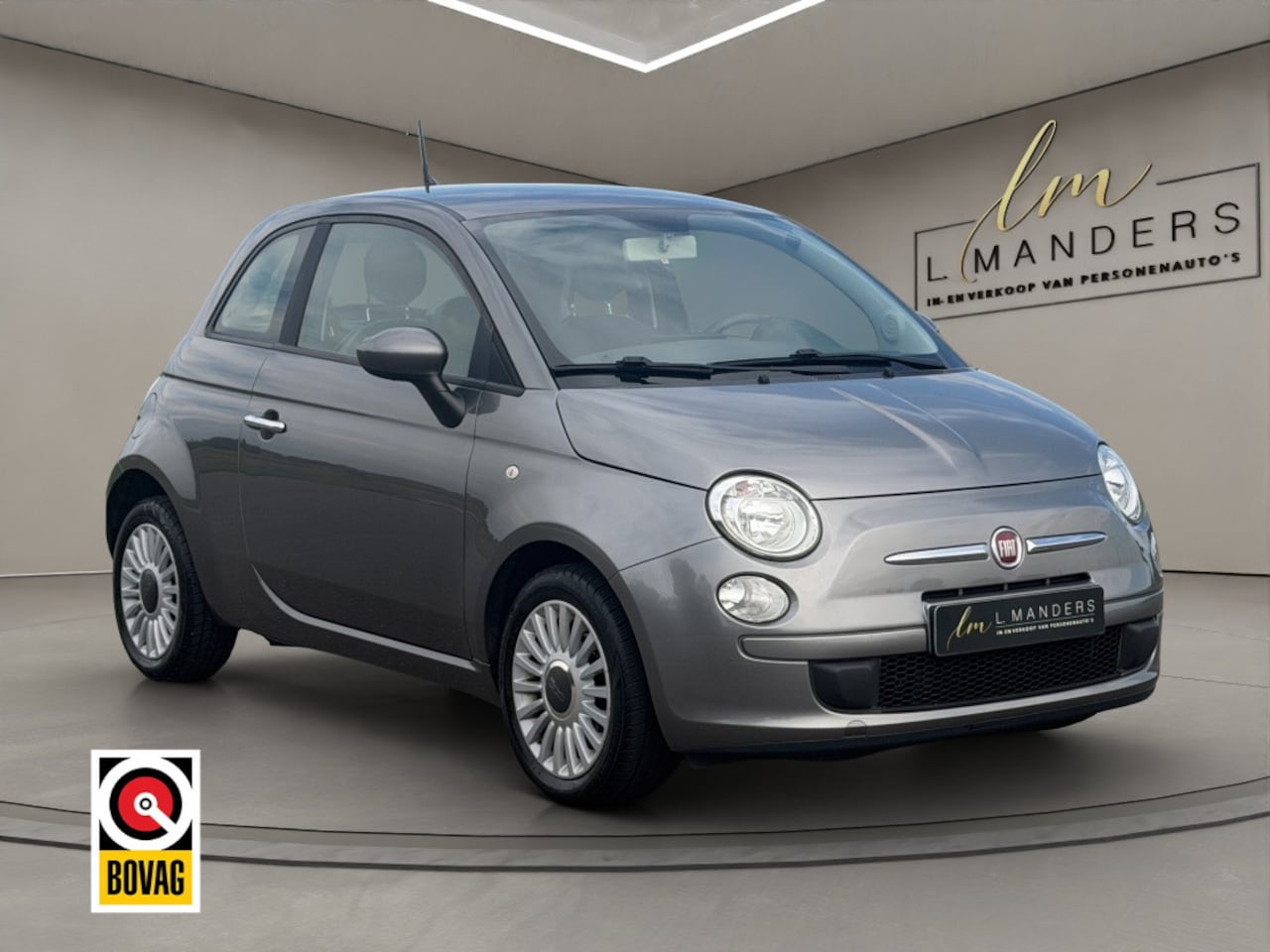 Fiat 500 - 1.0 TwinAir Pop 2014 GRIJS | DISPLAY | Airco | NL | 3-deurs - AutoWereld.nl