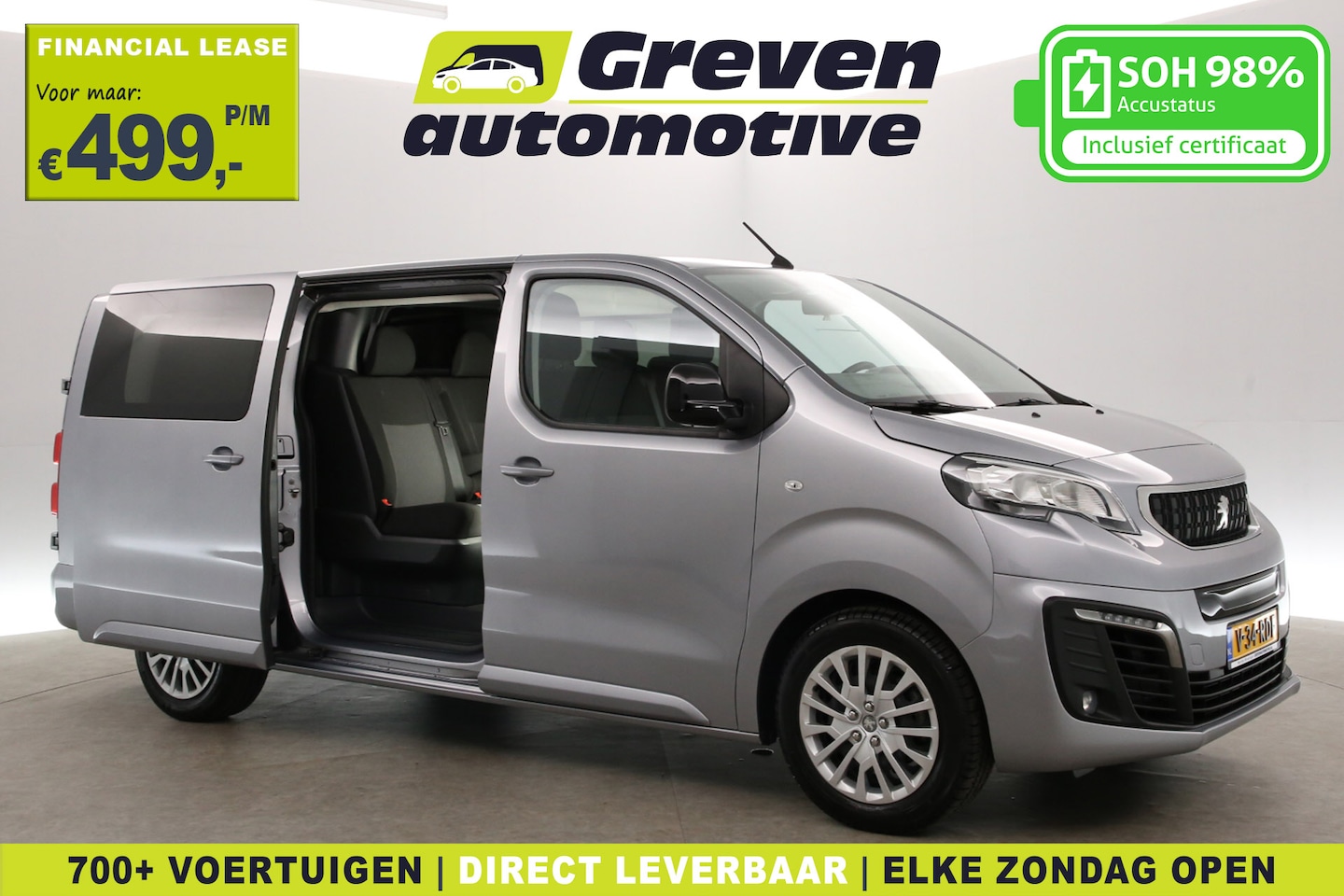 Peugeot e-Expert - Long Premium 75 kWh L3H1 | Snelladen | SOH 98% | DC | 6 Zits | Airco | Camera | Cruise | C - AutoWereld.nl