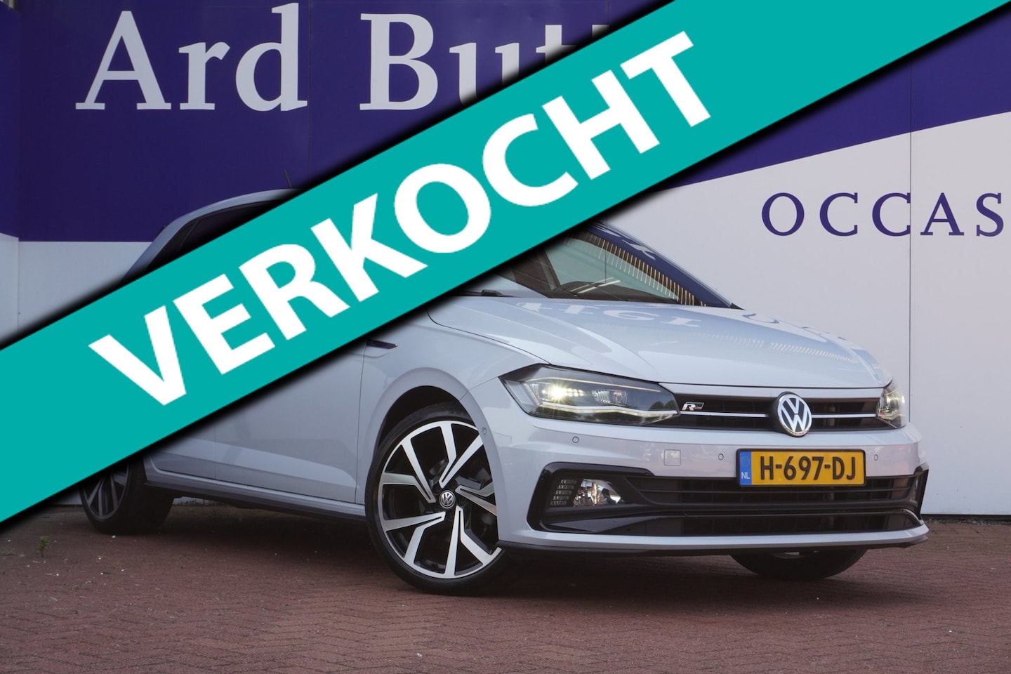 Volkswagen Polo - 1.5 TSI 150PK Highline Busines R Line+Led+navigatie+Vitrual+camera+Leder+18"Lmv+Parkeer-Hu - AutoWereld.nl