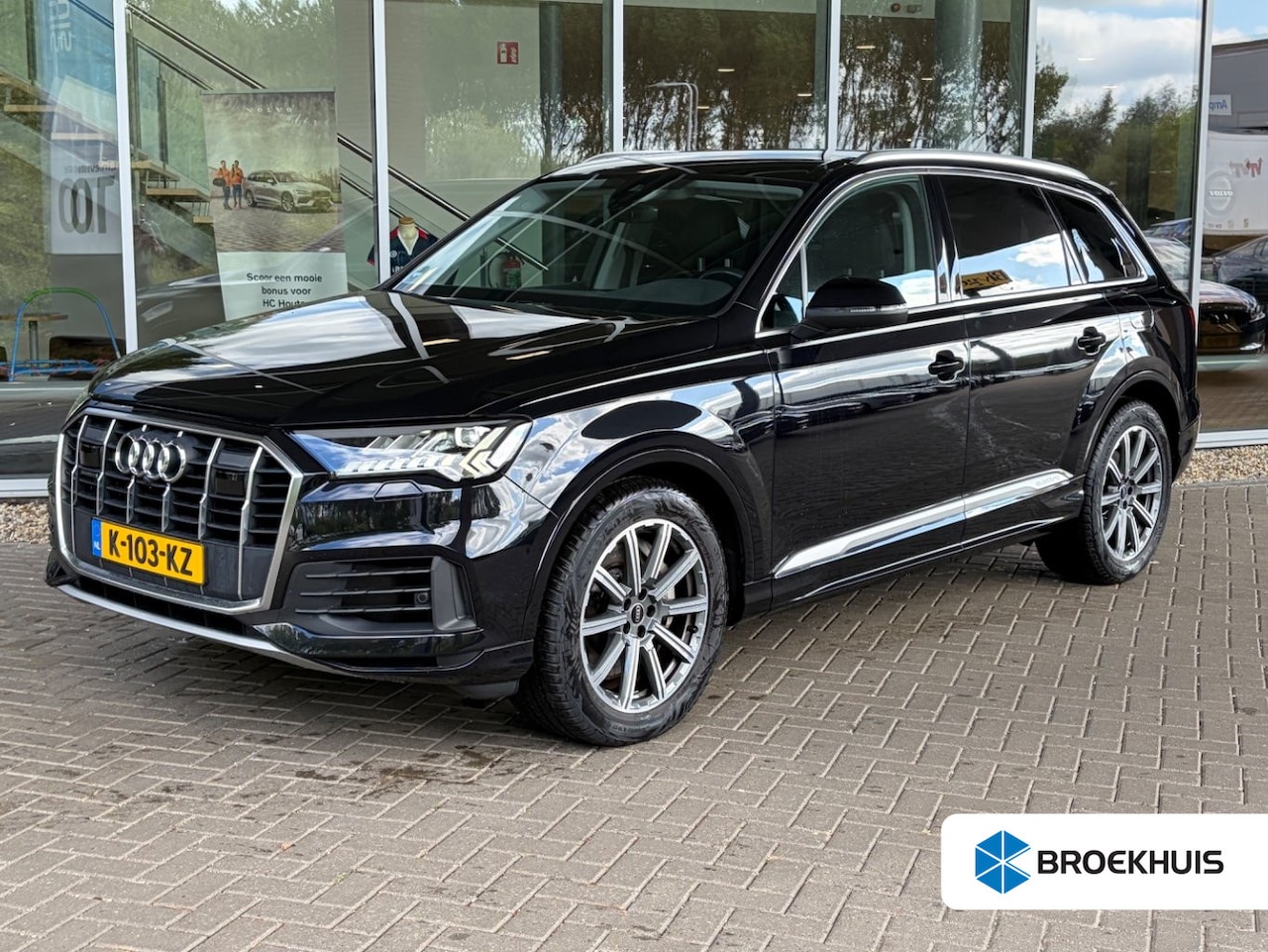 Audi Q7 - 55 TFSI e quattro Pro Line Plus l Luchtvering l Pano Dak l Elektr. Lederen Stoel incl Gehe - AutoWereld.nl