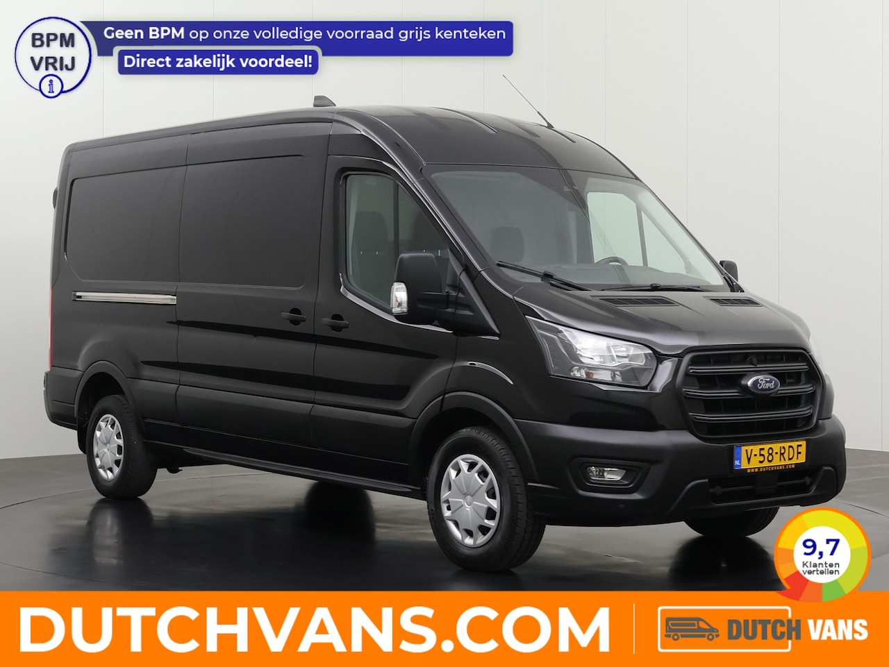 Ford Transit - 2.0TDCi 130PK L3H2 | Airco | Cruise | 3-Zits | Betimmering - AutoWereld.nl
