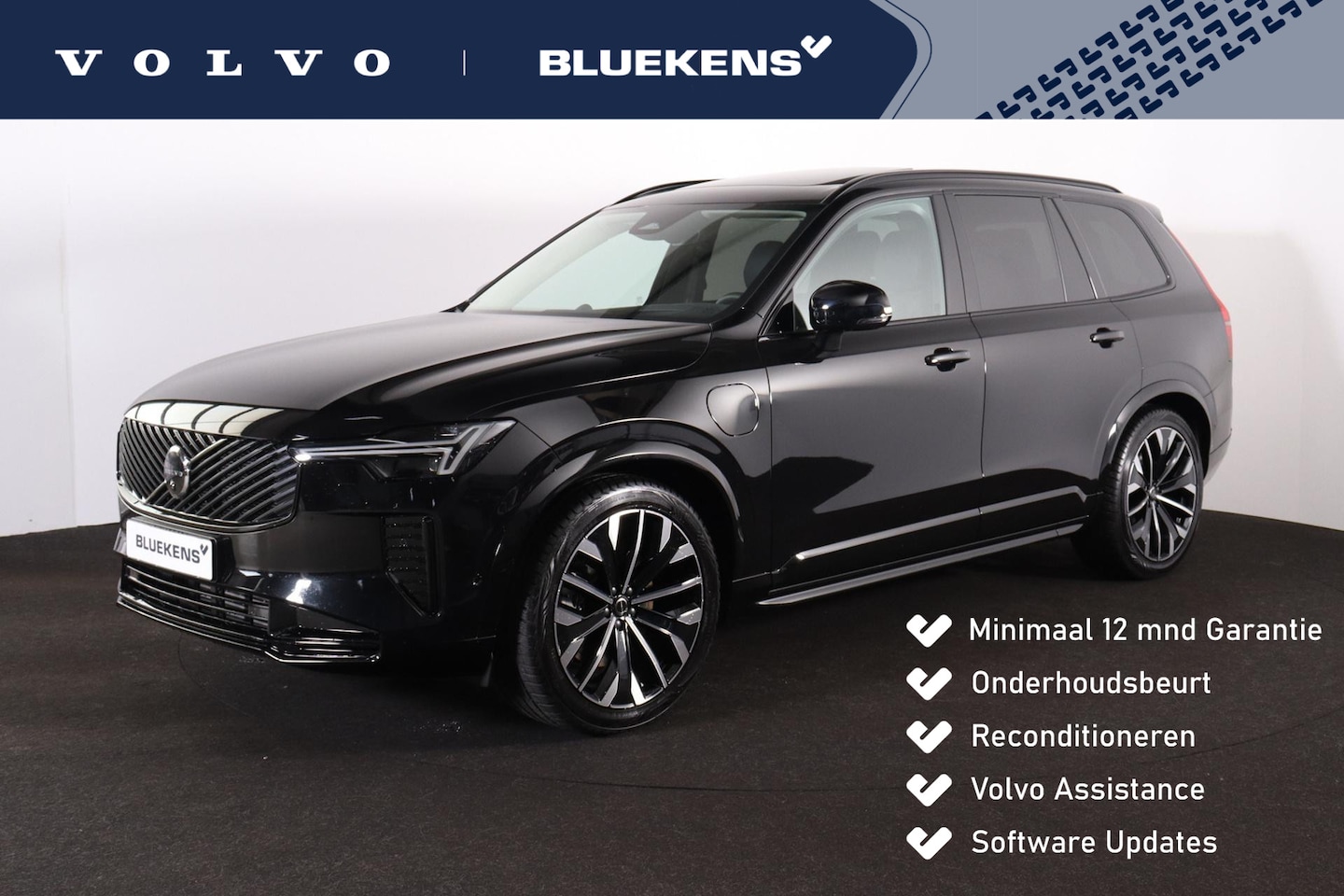 Volvo XC90 - T8 Recharge AWD Ultra Dark - Luchtvering - Panorama/schuifdak - IntelliSafe Assist & Surro - AutoWereld.nl
