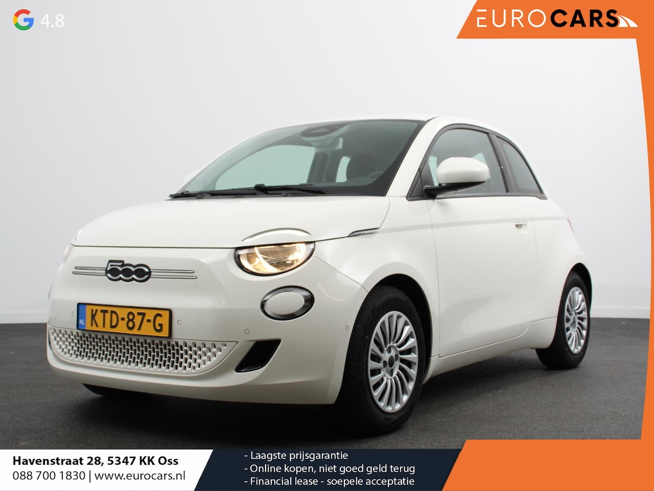 Fiat 500e - Berline 42 kWh Automaat Climate control Cruise control Achteruitrijcamera Led Navigatie Ap - AutoWereld.nl