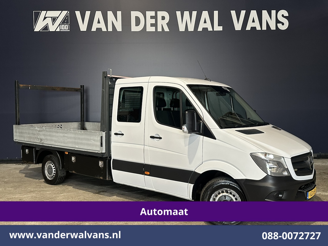 Mercedes-Benz Sprinter - 316 CDI 164pk Automaat Pick Up 3500kg Trekhaak Open Laadbak Airco | . - AutoWereld.nl