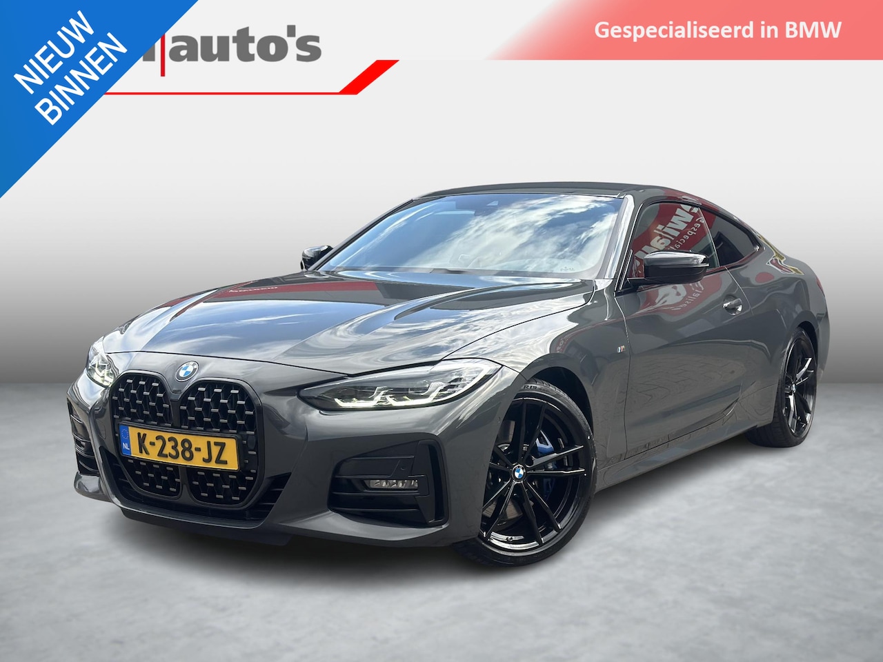 BMW 4-serie Coupé - 430i M-Sport Dravitgrau Org NL 1ste Eigenaar - AutoWereld.nl