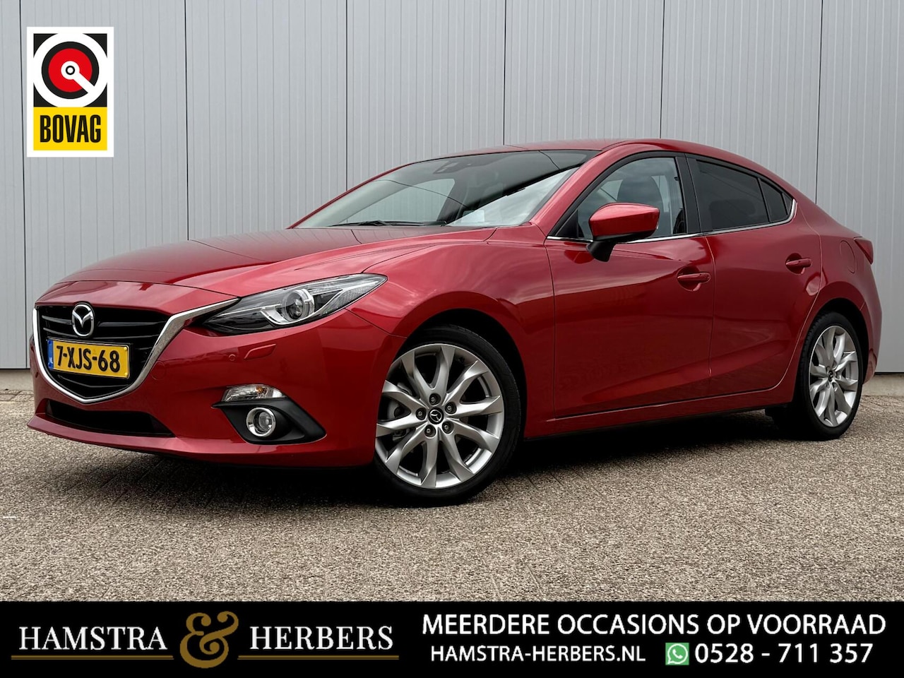 Mazda 3 - 2.0 GT-M head up, navi, leder, cruise, dieprood - AutoWereld.nl