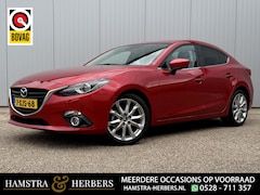 Mazda 3 - 3 2.0 GT-M head up, navi, leder, cruise, dieprood