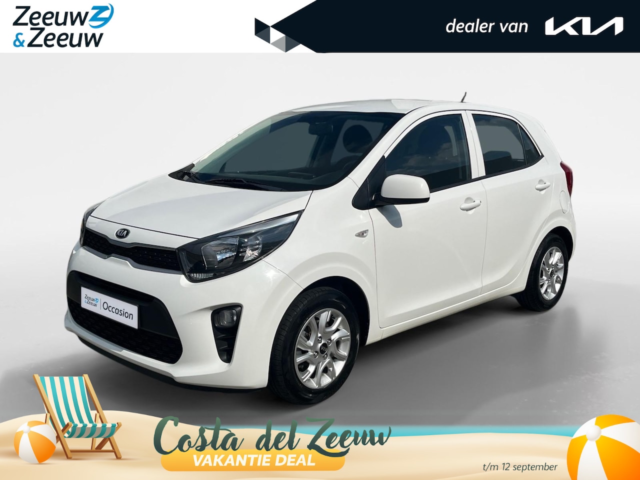 Kia Picanto - 1.0 CVVT EconomyPlusLine | Airco | Trekhaak | Bluetooth Audio | Elektrische ramen | LM Vel - AutoWereld.nl