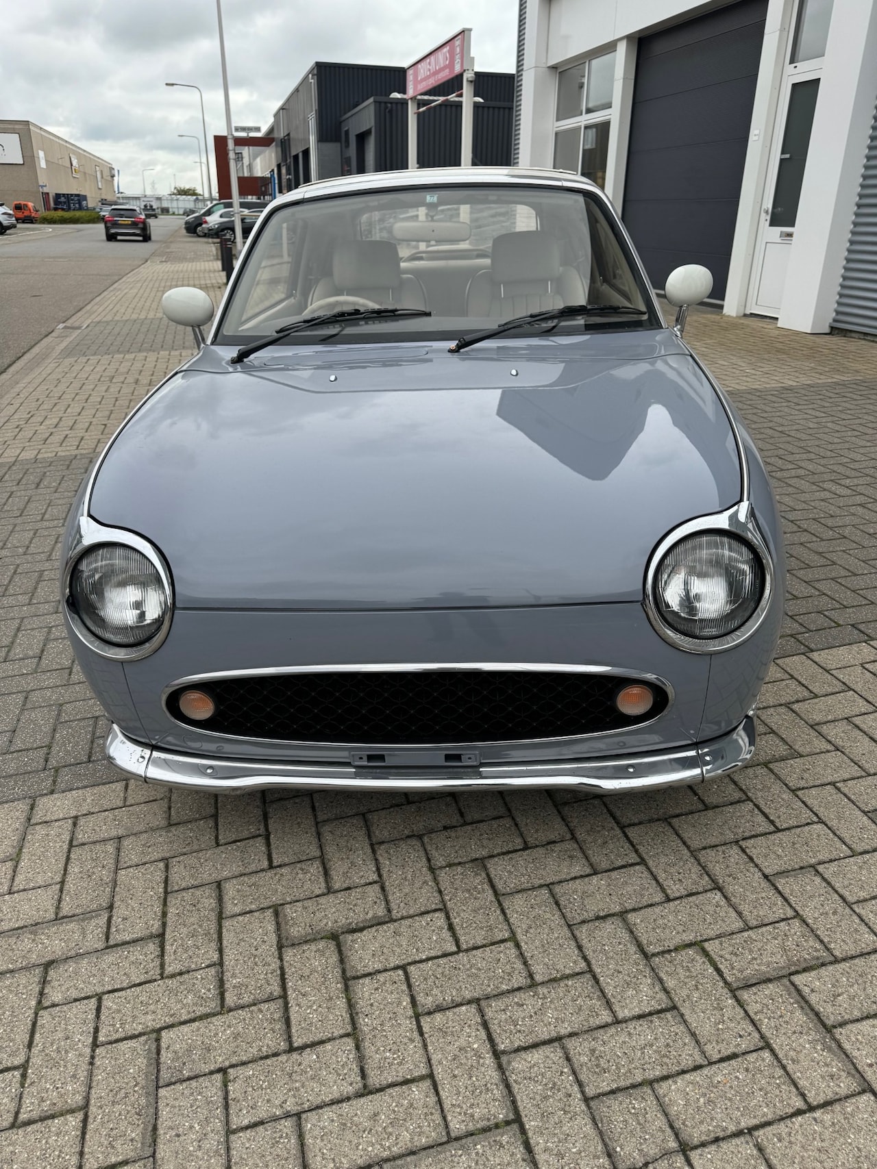 Nissan Figaro - 865 Lapisgrijs, automaat, airco, turbo - AutoWereld.nl