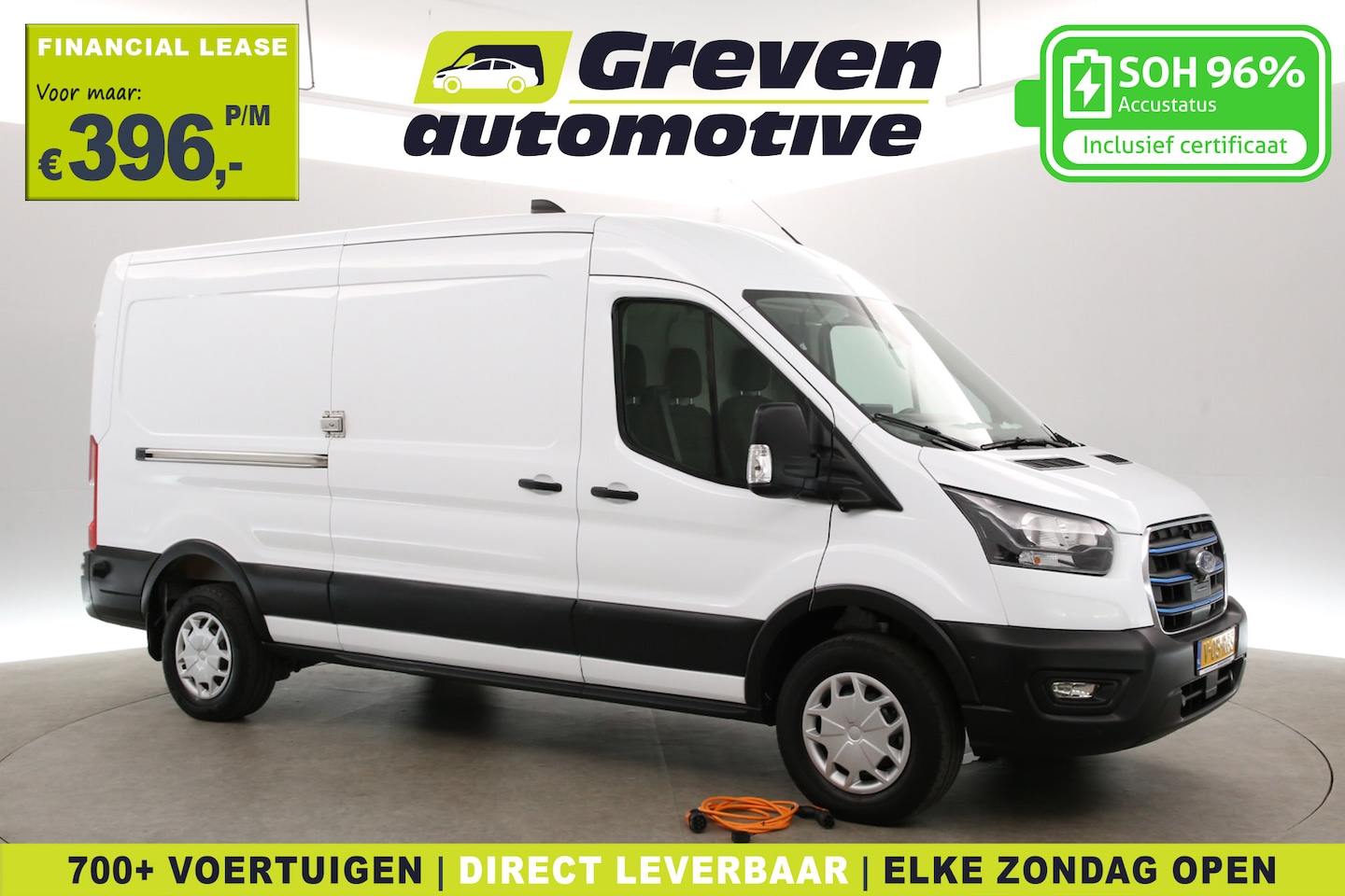 Ford Transit - Elektrisch L3H2 Trend 68 kWh 184PK | Snelladen | SOH 96% | Airco | Cruise | 360° | Carplay - AutoWereld.nl