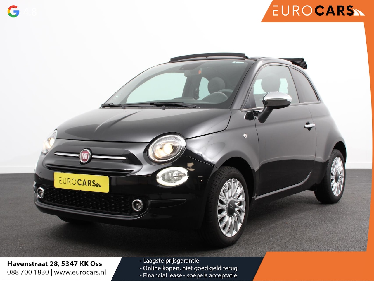 Fiat 500 C - 1.0 Hybrid Bellavita Navigatie Climate Control Apple Carplay/Android Auto Dab Digitale Coc - AutoWereld.nl