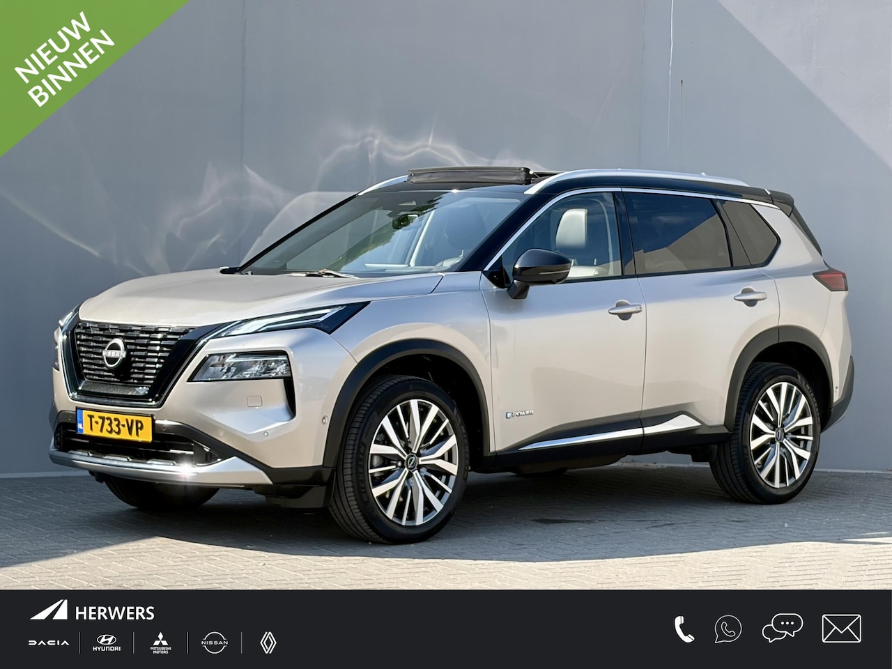 Nissan X-Trail - 1.5 e-Power Tekna Plus / Dealer Onderhouden / Elektrisch Schuif/Kanteldak / Lederen Bekled - AutoWereld.nl