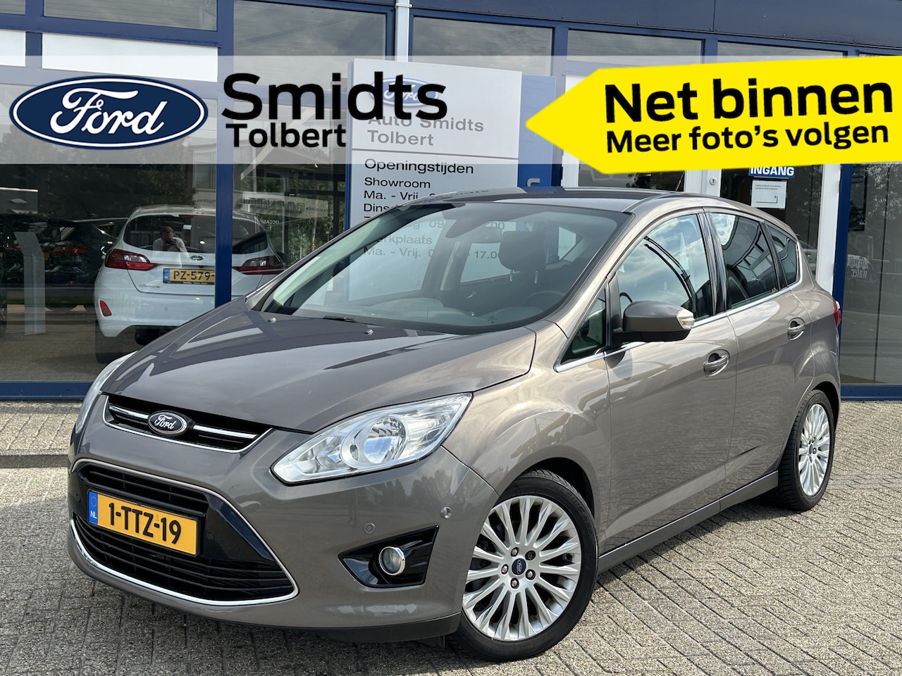 Ford C-Max - 125PK Edition Plus | Clima | Cruise | Trekhaak | AR Camera | Park. sens V+A | Voorruitverw - AutoWereld.nl