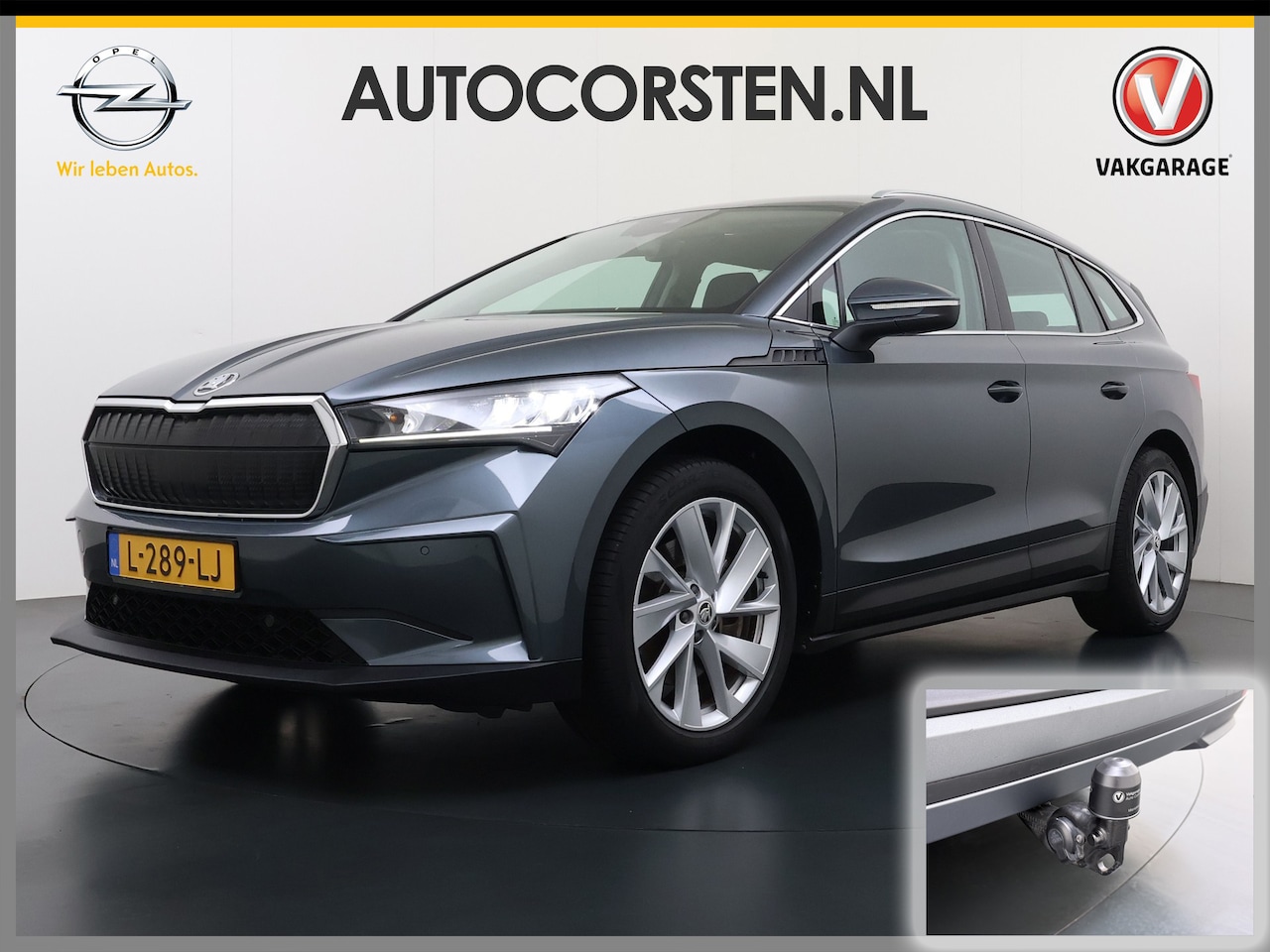 Skoda Enyaq iV - 80 204PK SOH 93% Trekhaak Camera Stuurverwarming Navi Apple Carplay Android Auto Pdc P-Ass - AutoWereld.nl