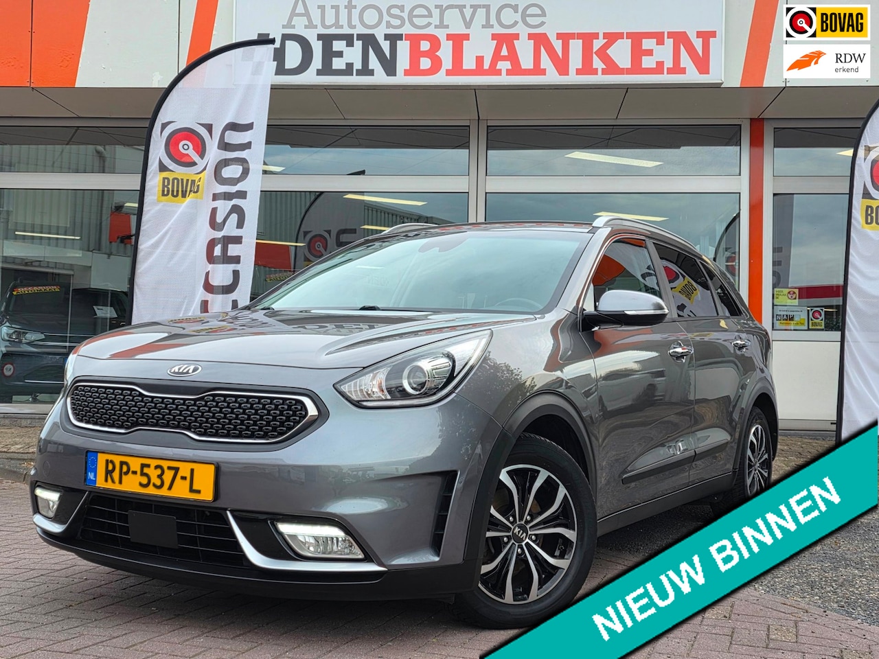 Kia Niro - 1.6 GDi PHEV BusinessLine BJ.2018 / Navigatie / Camera / Leer / Cruise / Clima / 16"Lmv / - AutoWereld.nl