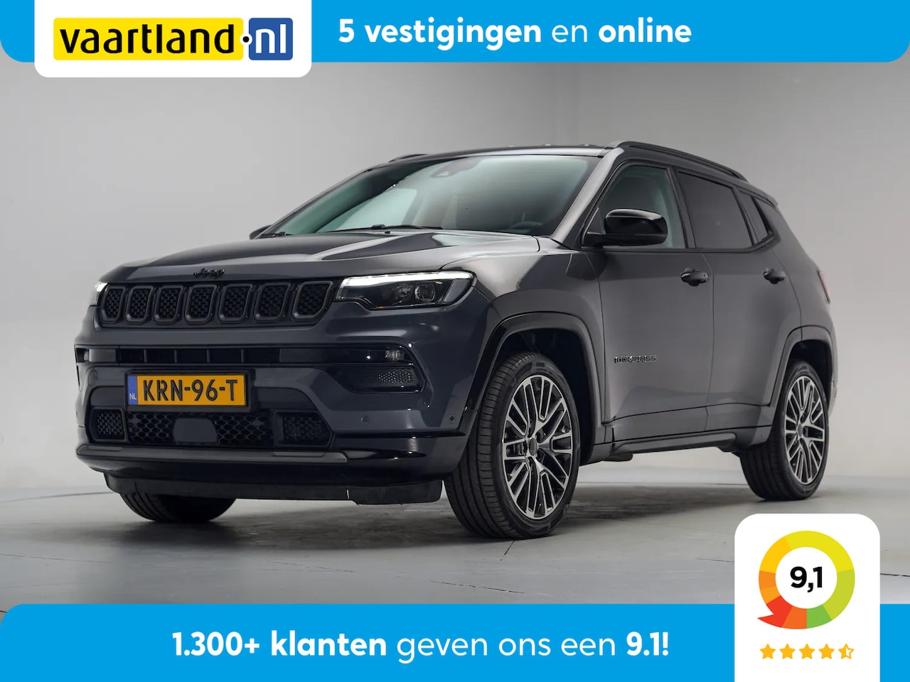 Jeep Compass - 1.5 e-Hybrid Summit Aut. [ Adapt.cruise Camera Leder ] - AutoWereld.nl