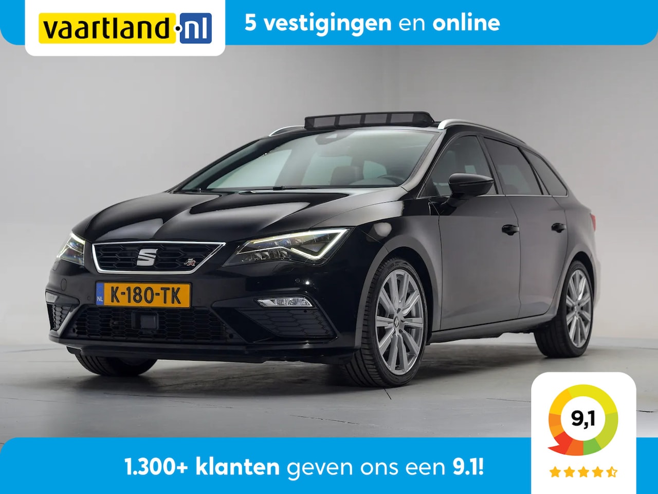 SEAT Leon - 1.4 EcoTSI FR Aut Business Intense [ Panoramadak Beats Adapt cruise Carplay ] - AutoWereld.nl