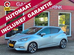 Nissan Micra - 1.0 IG-T Tekna 101PK 5drs AUTOMAAT clima, cruise, navi, pdc, camera, keyless, trekhaak, an