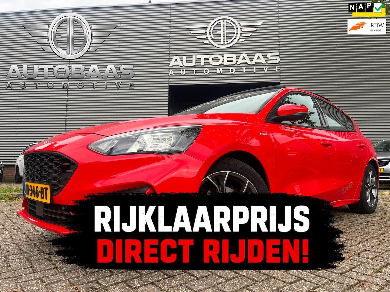 Ford Focus - 1.0 Hybrid ST Line NLAUTO+1EIG+PANORAMADAK+LED+NAVI+CLIMATE CONTROL+PARKEERSENSOREN+INCL B - AutoWereld.nl